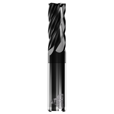 Gorilla Mill Gm12Fh5 Corner Radius End Mill 0.5in Milling Dia, 1in LOC, 3in OAL, 5 Flutes, Carbide