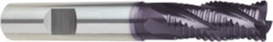 GUH 9035080060000 6 mm Milling Dia, 13 mm LOC, 57 mm OAL, 4 Flutes, Carbide, FIREX Coated, Roughing & Finishing End Mills