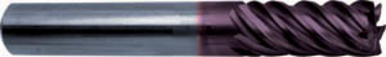 GUH 9036310080000 8 mm Milling Dia, 19 mm LOC, 63 mm OAL, 6 Flutes, Carbide, FIREX Coated, Roughing & Finishing End Mills
