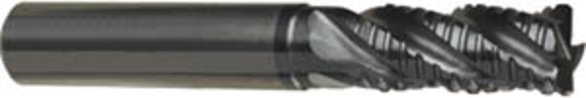 GUH 9036960080000 8 mm Milling Dia, 19 mm LOC, 63 mm OAL, 4 Flutes, Carbide, Nano-A Coated, Roughing & Finishing End Mills