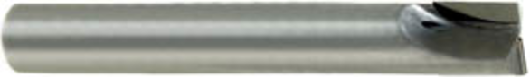 GUH 9054930060000 0.1 mm Corner Rad, 6 mm Mill Dia, 8 mm LOC, 75 mm OAL, 2 Flutes, PCD, Bright, Corner Radius & Corner Chamfer End Mill