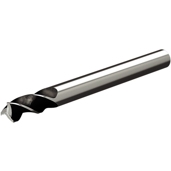 Widia 6853347 0.1875 in Milling Dia, 0.3125 in LOC, 2.0000 in OAL, 3 Flutes, Carbide, Uncoated, Square End Mills