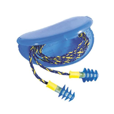 Howard Leight by Honeywell FUS30-HP Fusion® Multi-Use Earplugs, 27 dB Noise Reduction, 4-Flange, Specifications Met: 2003/10/EC, 89/686/EEC, ANSI S12.6/1997, ANSI S3.19-1974, EN 352-2:1993, Z94.2-1994, Reusable, Corded Design