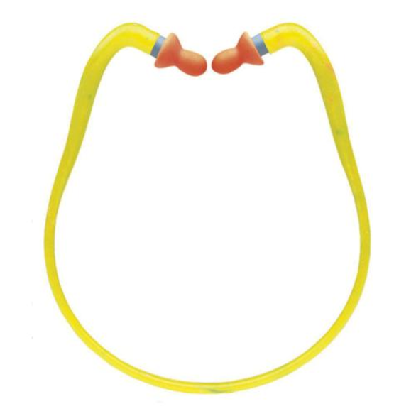 Howard Leight by Honeywell QB1HYG Quiet Band Earplugs, 27 dB Noise Reduction, Bell, Specifications Met: ANSI S3.19-1974, EN 352-2:1993 / EN-24869-1:1993, Reusable, Banded Design