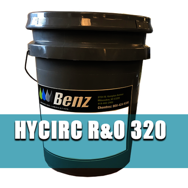 Benz Oil 420030-030, 5 gal Pail, ISO 320, Hycirc R&O, Turbine/Circulating Oil