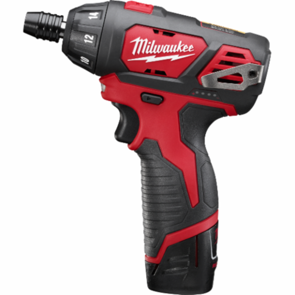 Milwaukee® M12™ Compact Light Weight Cordless Screwdriver Kit, 1/4 in Chuck, 175 in-lb Torque, 12 V, Lithium-Ion Battery