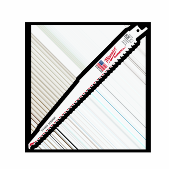 Milwaukee® SAWZALL® Heavy Duty High Performance Tapered Back Reciprocating Saw Blade, 6 in L x 3/4 in W, 6 TPI