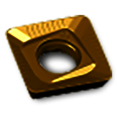 Ingersoll 2901952 High Feed Milling Insert, ANSI Code: SDMS190620R-PH K IN4030, SDMS Insert, 190620 Insert, Carbide, Manufacturer's Grade: IN4030, Squared Shape