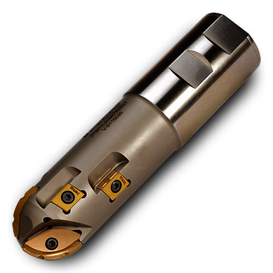 Ingersoll Cutting Tools 2910435 1.500 in Cut Dia, Weldon 1.500 in Shank Dia, 7 in OAL, Indexable Ball Nose End Mill
