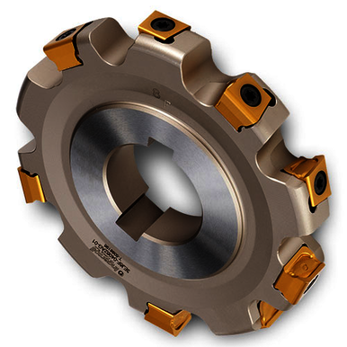 Ingersoll GOLD-MAX4™ 3030857 3EJ6 Axial Drive Heavy Duty Slotting Cutter With Cartridge, ANSI Code: 3EJ6F-04062AG-01, 4 in Dia x 5/8 in W Cutting, DGM315 Insert