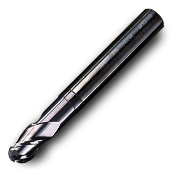 Ingersoll Cutting Tools 4150722 8.00 mm Cut Dia, Cylindrical 8 mm Shank Dia, 75 mm OAL, Indexable Ball Nose End Mill