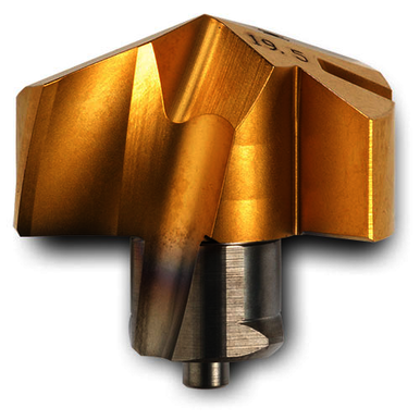 Ingersoll Cutting Tools 5120158 GOLD TWIST Series, 0.6181 (15.70 mm) Dia, IN2505, Replaceable Drill Tip