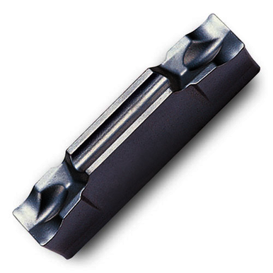 Ingersoll T-CLAMP™ ULTRA PLUS 6000177 Double End Grooving Insert, ANSI Code: TDJ3 TT7220, TDJ Insert, 3 Insert, Neutral Cutting, 0.748 in W Cutting, Manufacturer's Grade: TT7220, PVD-TiCN Coated, Material Grade: P