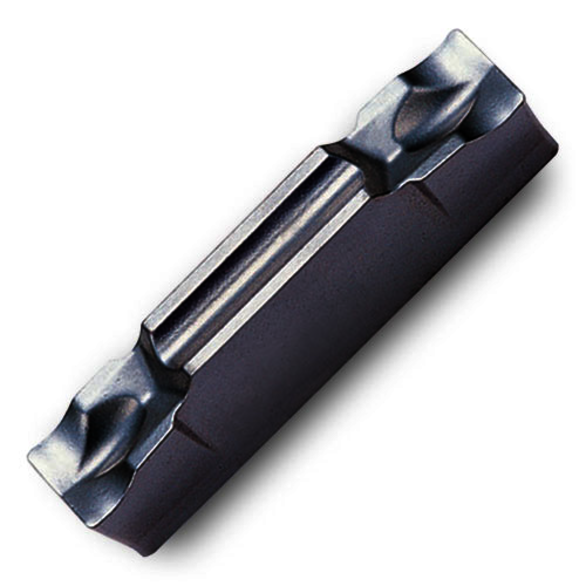Ingersoll T-CLAMP™ ULTRA PLUS 6001110 Double End Grooving Insert, ANSI Code: TDJ4 TT9080, TDJ Insert, 4 Insert, Neutral Cutting, 0.748 in W Cutting, Manufacturer's Grade: TT9080, PVD-AlTiN+TiN Coated