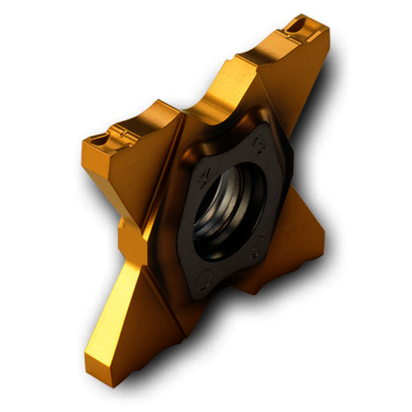 Ingersoll Cutting Tools 6108810 TQC, Grade TT9080, 0.124 in Cutting Width, Grooving Insert