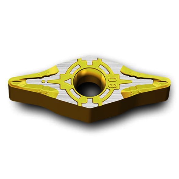 Ingersoll Cutting Tools 6158058 0.313 in Inscribed Circle, 25 Degree Included Angle, Diamond Shape, Chipbreaker for Indexables