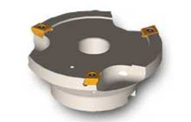 Ingersoll Cutting Tools 3024667 4.000 Cut Diam, 0.010 in Max Depth, 1.250 in Arbor Hole, Indexable Copy Face Mill