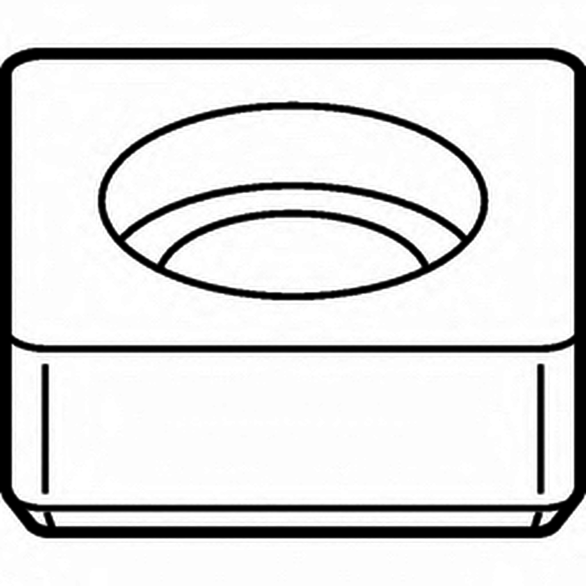 Kennametal 1021915 0.6900 in Inscribed Circle, Square Shape, Turning, Shim for Indexables