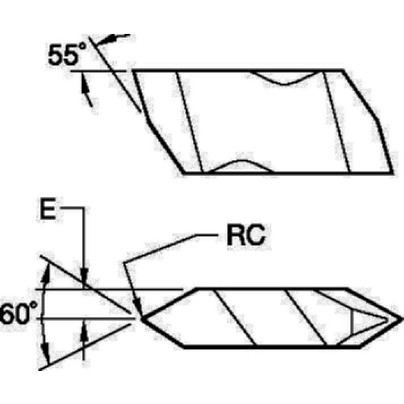 Kennametal 1113350 NT, 4, Grade K420, Threading Insert