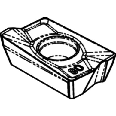Kennametal 2527938 Insert Style APPT, Insert Size 1604, Material Carbide, Milling Insert