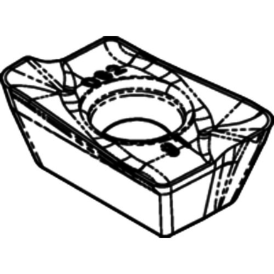 Kennametal 3022053 Insert Style ADPT, Insert Size 150532, Material Carbide, Milling Insert