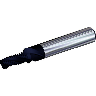 Kennametal 4135779 5/16-18, 2.9134 in OAL, 3 Flutes, Carbide, TiCN, Helical Flute Thread Mill