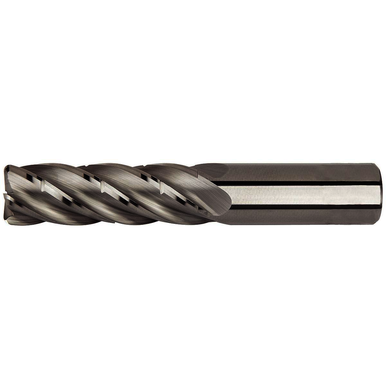 Kennametal 6754972 0.3937 in Milling Dia, 1.1811 in LOC, 2.9528 in OAL, 5 Flutes, Carbide, Uncoated, Square End Mills