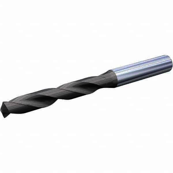 Kennametal 6782515 0.1875 in Drill Bit Size, 1.3780 in Flute Length, 2.9134 in OAL, 2 Flutes, Carbide, Jobber Length Drill Bit