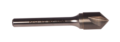 KEO 55755 Single End Countersink, 5/8 in Dia Body, 3/8 in Dia Shank, 3 Flutes, 82 deg Included Angle, Carbide