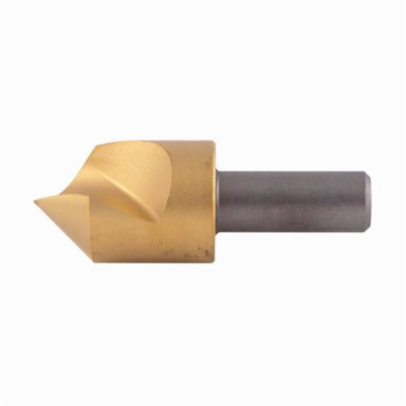 KEO 55717-TIALN Single End Countersink, 1 in Dia Body, 1/2 in Dia Shank, 1 Flutes, 82 deg Included Angle, Carbide
