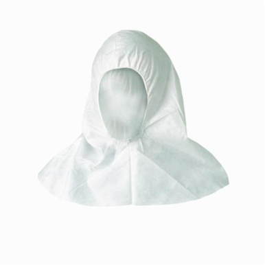 KleenGuard 36890 A20 Breathable Disposable Hood, Universal, White, Microforce SMS Fabric, Elastic Closure