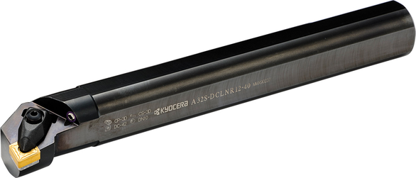 KYOCERA A16TDCLNR4 Double Clamp Imperial Multi-Use Negative Rake Boring Bar With 5 deg Lead Angle, A...DCLN Toolholder, 1-1/4 in Dia Min Bore, Right Hand of Holder, 12 in OAL