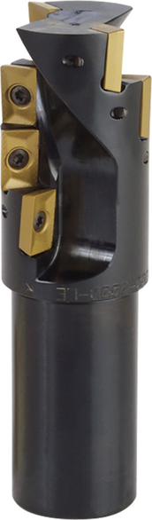 KYOCERA EM15002000LE EM Series 2-Flute High Performance Indexable Square Shoulder End Mill, ANSI Code: EM 1500-2000-LE, 1-1/2 in Dia Cutting, Cylindrical/Long Shank, XPMT Insert, Right Hand Cutting, 90 deg Lead Angle, 2 in Max Depth of Cut