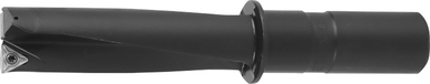 KYOCERA SDR0625 Stinger SDR High Performance Right Hand Cutting Indexable Drill, 5/8 in Drill, 1/2 in Dia Shank, 1XD Drill Depth by Dia Ratio, 3.63 in OAL, 1.63 in D Max Drill