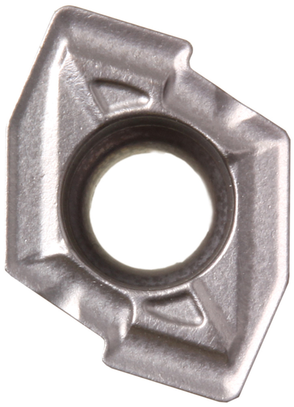 KYOCERA ZCMT06T204SUPR1225 4-Cutting Edge Indexable Drill Insert, ANSI Code: ZCMT06T204SUPR1225, Diamond Shape, Material Grade: M, 06T204 Insert, ZCMT Insert, 0.1102 in THK, For Use On Stainless Steel, Manufacturer's Grade: PR1225