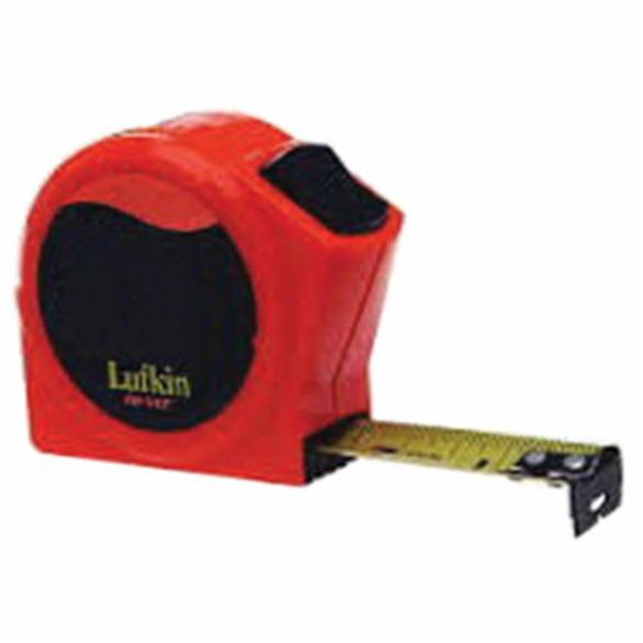 Lufkin HV1425 High Visibility Tape Measure, 1 in W x 25 ft L Blade, Steel, Imperial