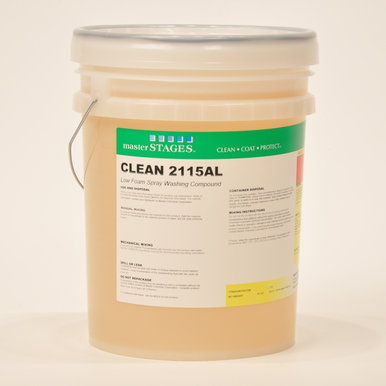 Master STAGES™ CLEAN2115AL/5 High Performance Spray Washing Compound, 5 gal Pail, Mild, Liquid, Yellow