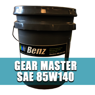 Benz Oil 405005-030, 5 gal Pail, SAE 85W140, Gear Master, Multi-Grade, Gear Oil