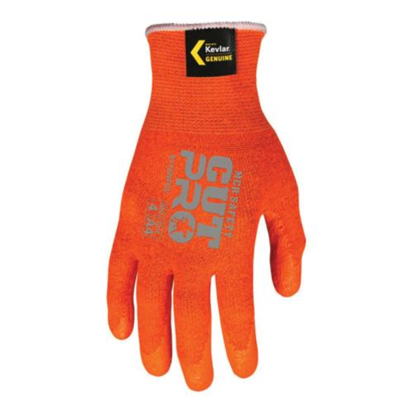 MCR Safety 9178NFOXXL Cut Pro™ Reflective Single Dip Cut-Resistant Gloves, 2XL, Nitrile Foam Coating, 13 ga DuPont™ Kevlar®, Resists: Puncture and Abrasion, ANSI Cut-Resistance Level: A4, ANSI Puncture-Resistance Level: 3