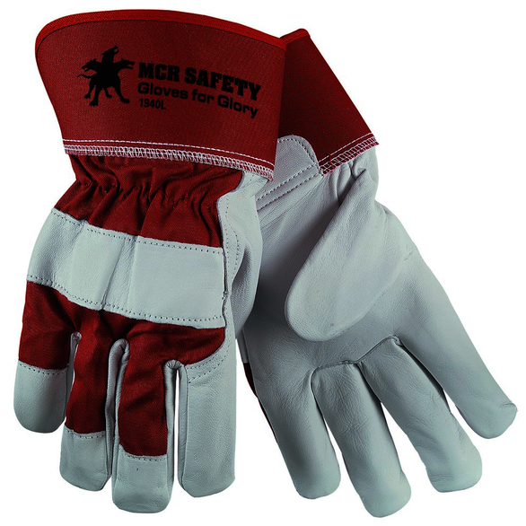 MCR Safety 1940XL Men's Size X - Large, Women's Size X - Large, Leather, Leather Palm