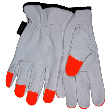 MCR Safety 3613HVIXL Men's Size X - Large, Women's Size X - Large, Leather, Leather Palm