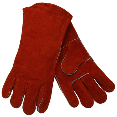 MCR Safety 4300N Extra Large Size, Leather, Gauntlet, Welding Gloves