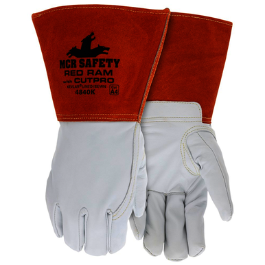 MCR Safety 4840KXL X - Large Size, Kevlar Lined, Leather, Welding Gloves