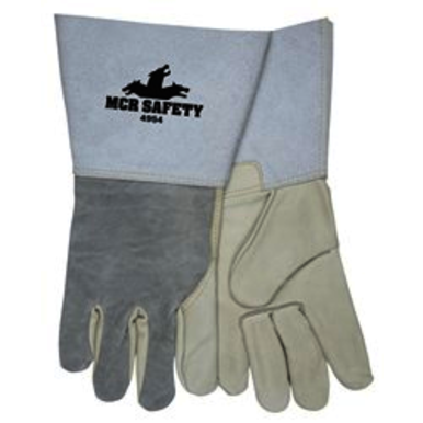 MCR Safety 4954M Medium Size, Leather, Gauntlet, Welding Gloves