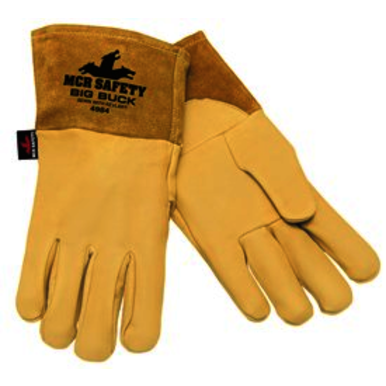 MCR Safety 4984 LARGE Large Size, Leather, Gauntlet, Welding Gloves