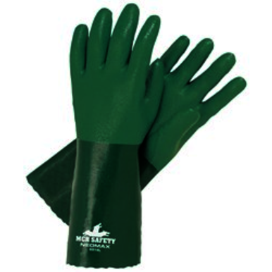 NeoMax Series Neoprene Coated Work Gloves, Double Dipped Sandy Texture, 14 in L