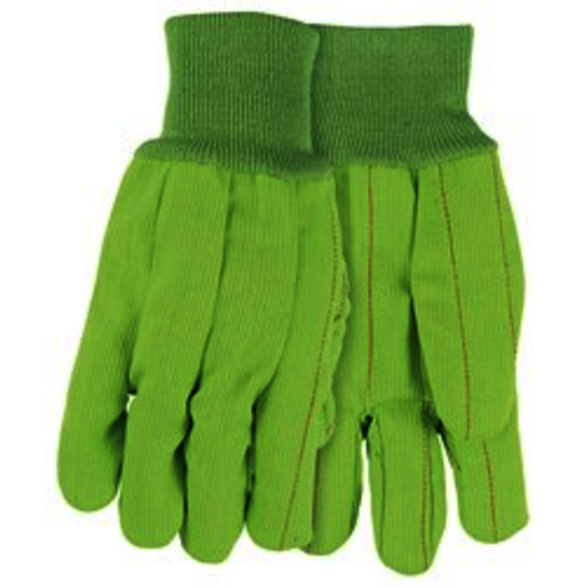 MCR Safety 9018CDGB Size Large, Canvas, Knit Wrist, Palm Coated Gloves