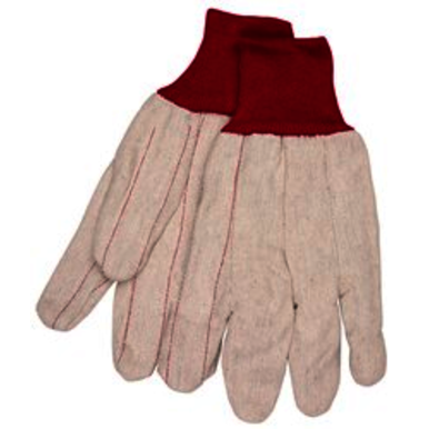 MCR Safety 9018CRPC Size Large, Canvas, Knit Wrist, Palm Coated Gloves