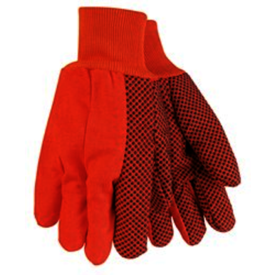 MCR Safety 9018DO Size Large, PVC Coated, Canvas, Palm Coated Gloves