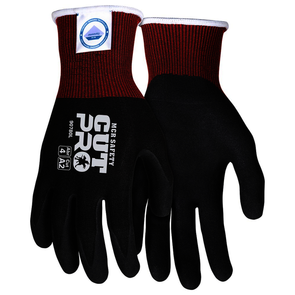 MCR Safety 90780XXL Size 2X - Large, Nitrile Coated, Diamond Tech, Cut Resistant Gloves